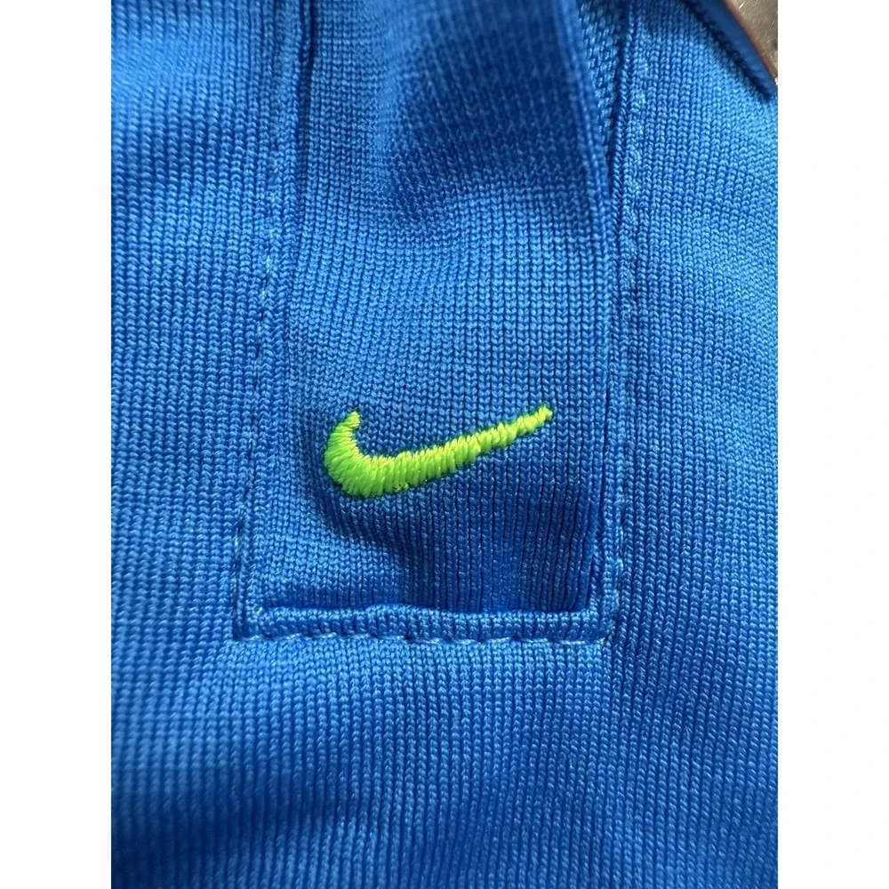 Nike Golf Fit Sleeveless Women's Sz XS Collared Shirt Blue Green Athletic Sport